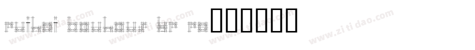 RuiHei Bauhaus Kr Re字体转换